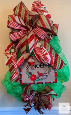 Noel Christmas Tree Wreath - image5